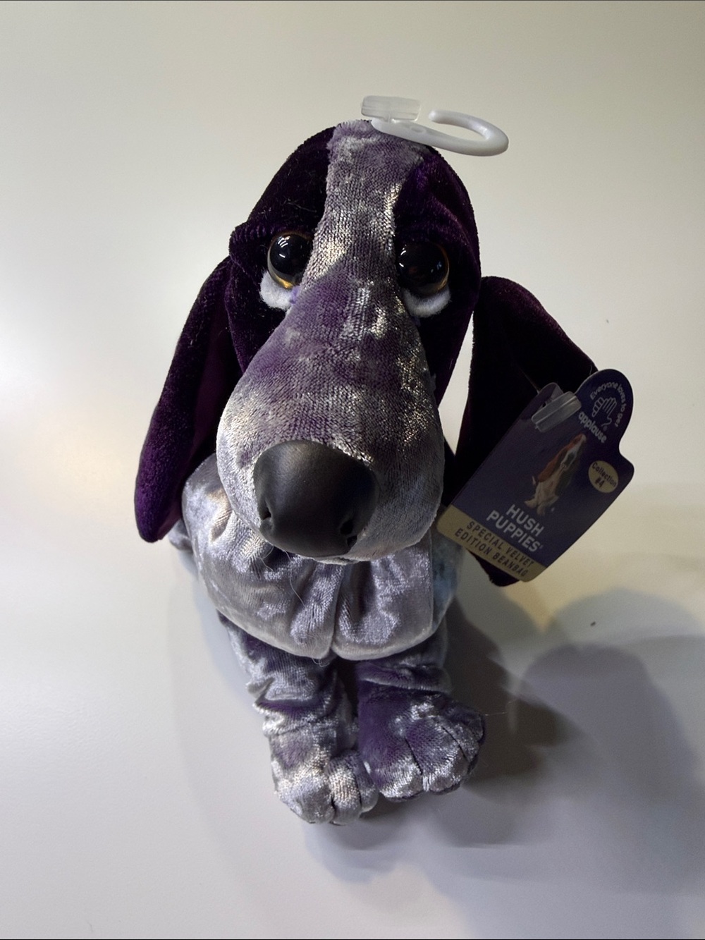 1990s‎ Hush Puppies Plush Bassett Purple Velvet Edition